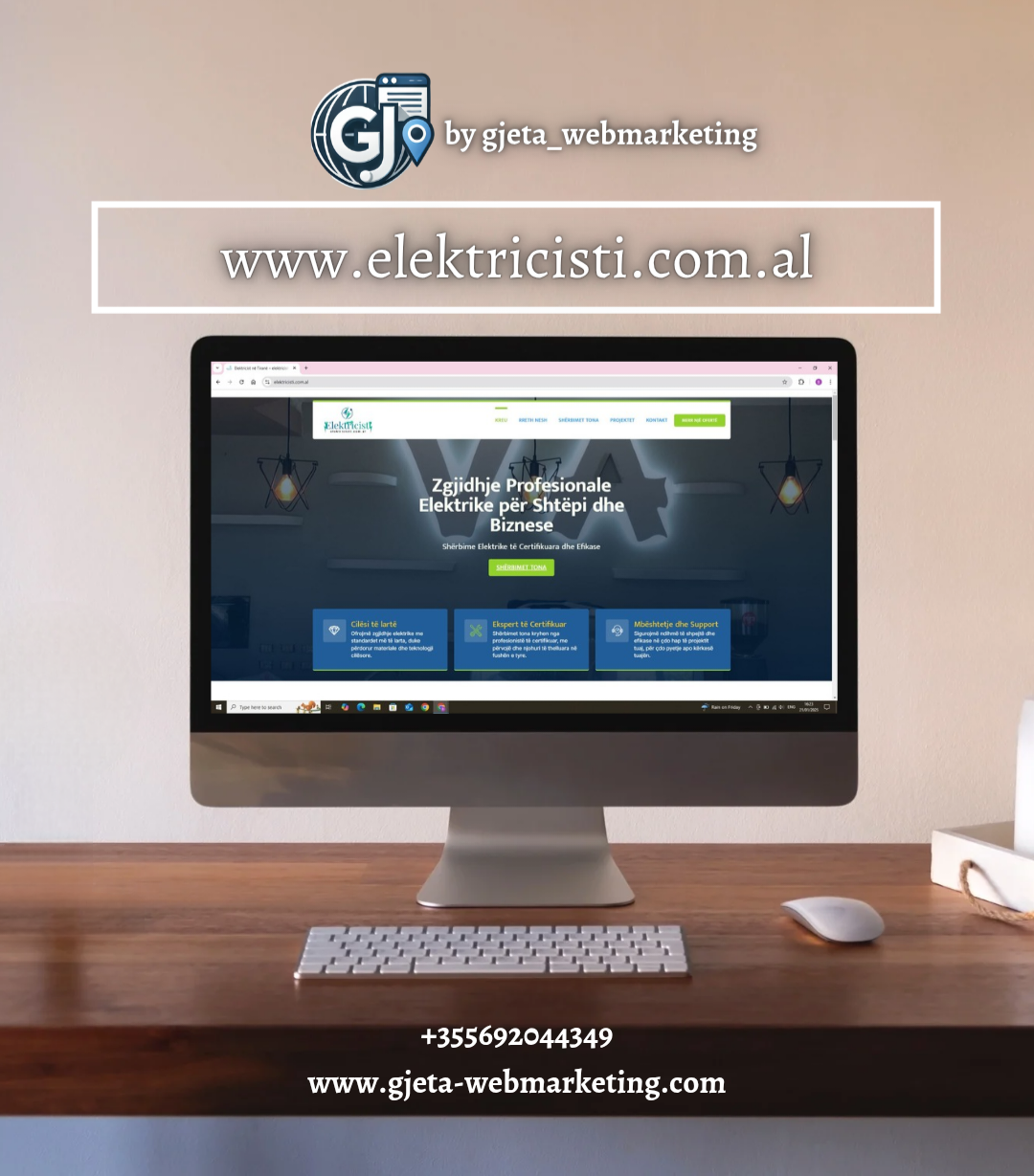 Elektricisti.com.al – Web Design Project for Electrical Services in Albania