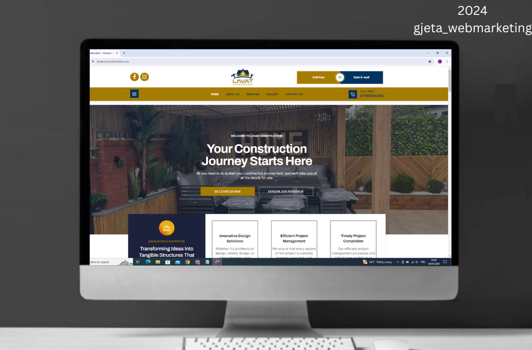 Lavat Construction – Website Project for Construction & Building Solutions in the UK