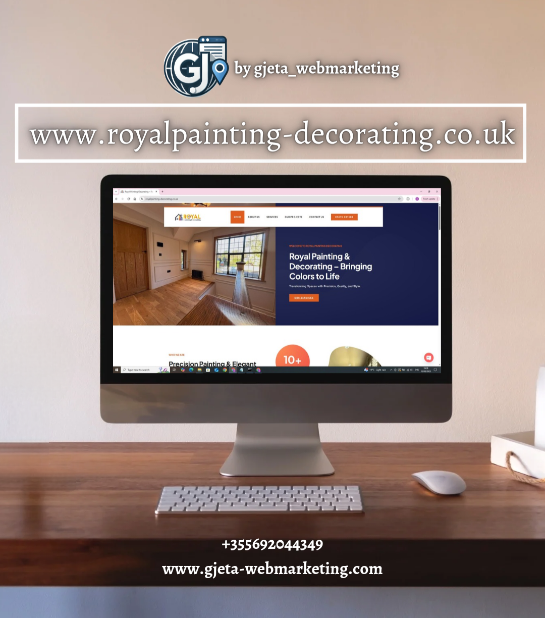 Royal Painting Decorating – Website Project for Professional Painting & Decorating Services in London UK