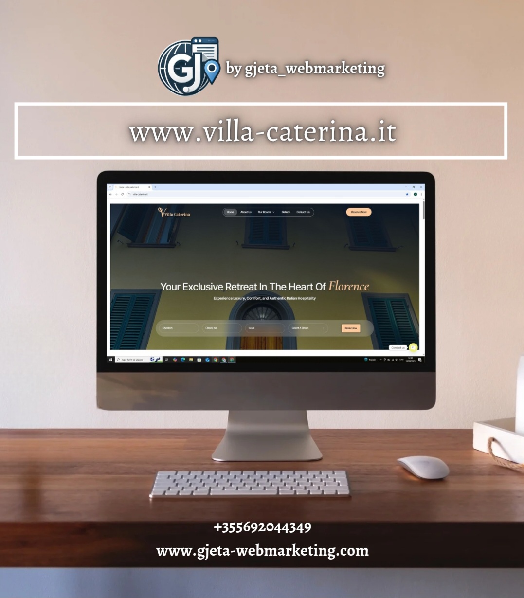 Villa Caterina Italy – Website Design Project for Luxury Accommodation in Italy